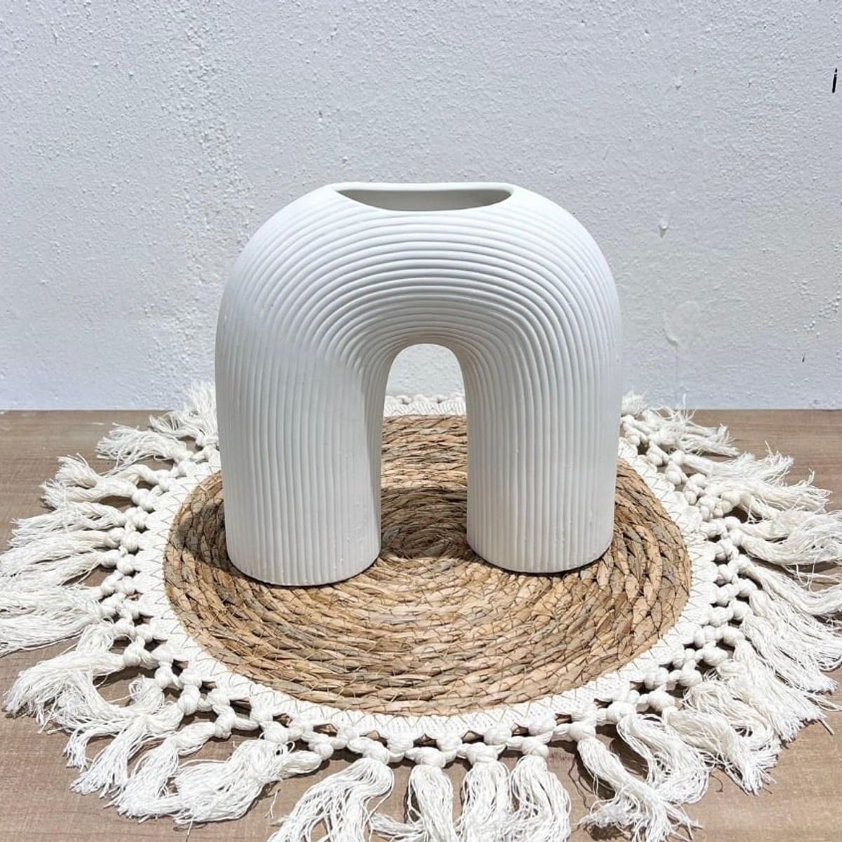 GENERICO - Jarrón Adorno Decorativo Hogar Figura 15x5x15cm