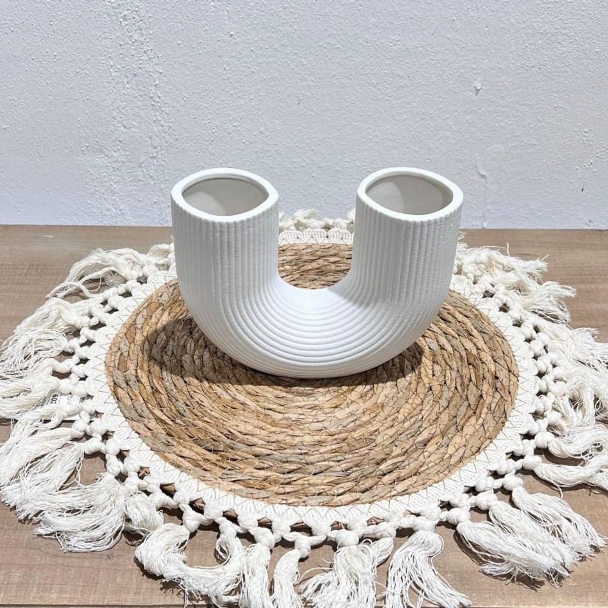 GENERICO - Jarrón Adorno Decorativo Hogar Figura 13x5x18cm