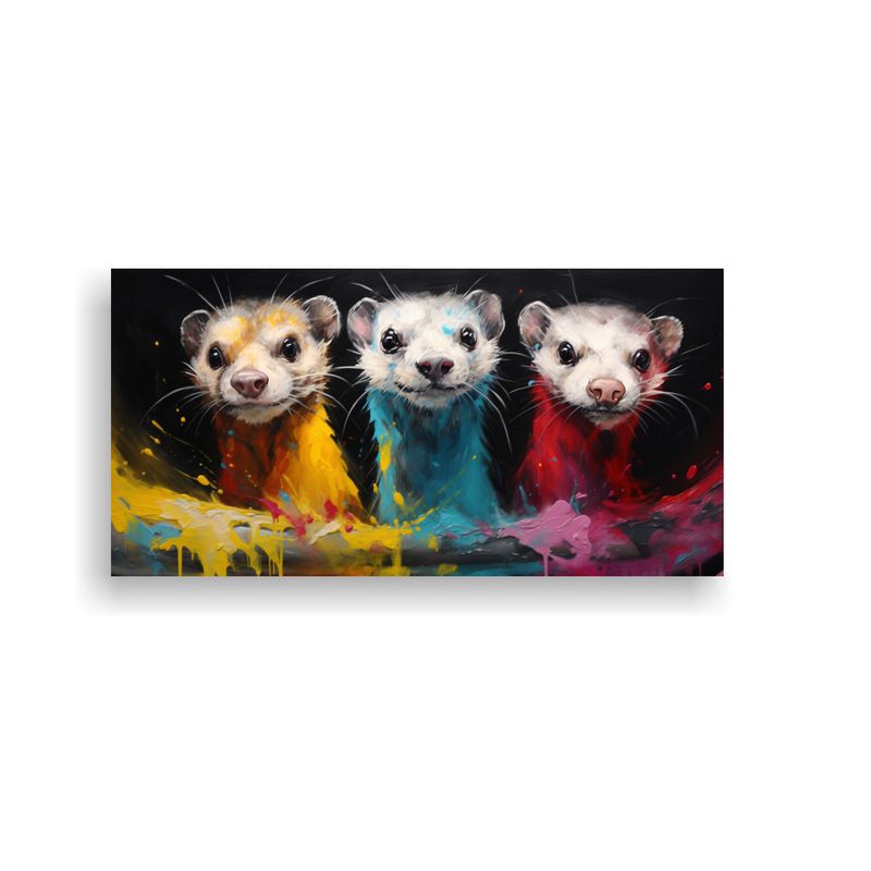 GENERICO - Pintura Al Estilo óleo Detallada Estilo Colorido  160x80cm