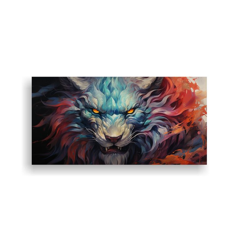 GENERICO - Lienzo Fotografía Arte Urbano Chimera Acuarela Co 160x80cm