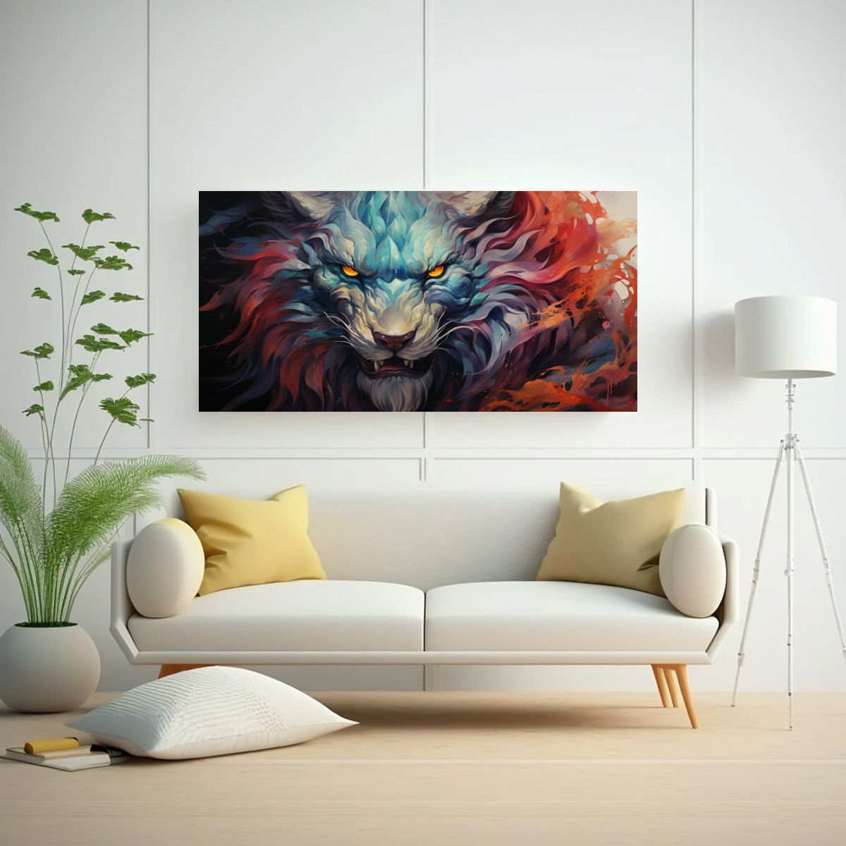 Lienzo Fotografía Arte Urbano Chimera Acuarela Co 160x80cm., marca GENERICO - Foto 2