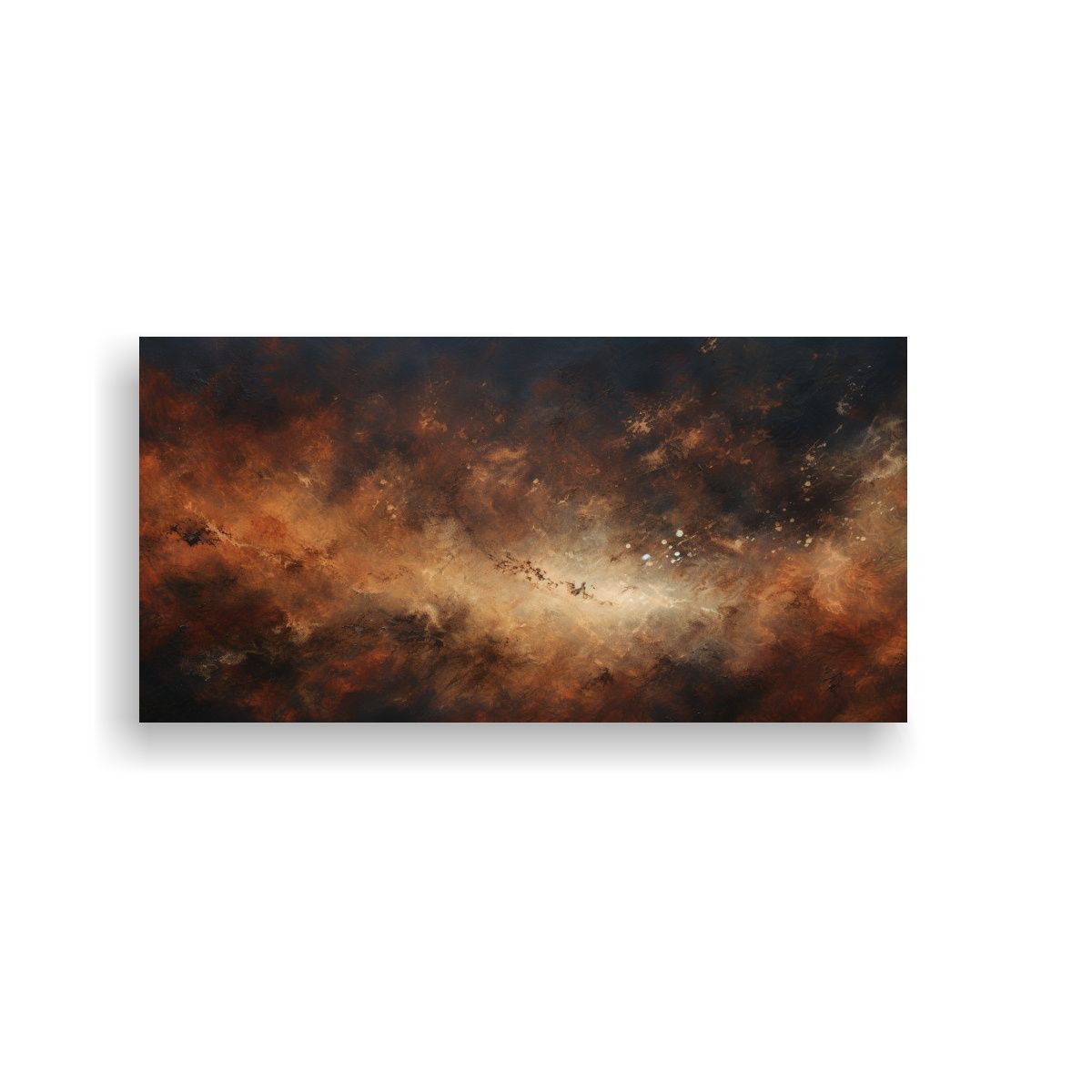 GENERICO - Cuadro Abstracto Nocturno Expresivo Con Colores Ma 160x80cm