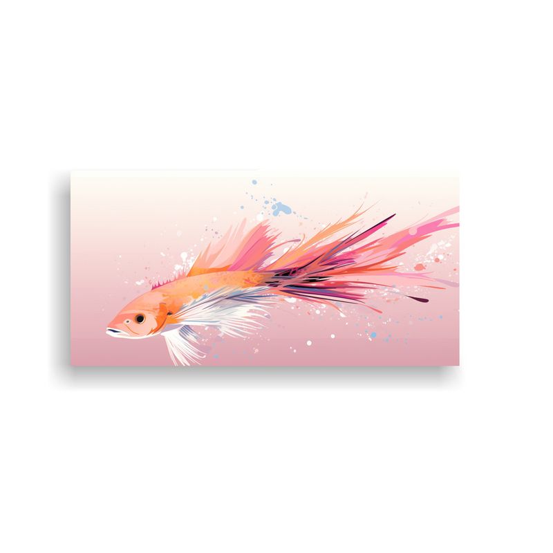 GENERICO - Cuadro De Diseño De Lienzo Pez Vela En Colores A 160x80cm
