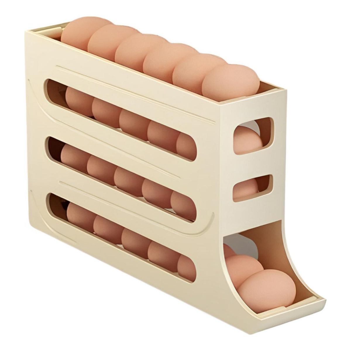 IMPORTCLICK - Organizador Portahuevos 4 Niveles 30 Huevos 35,9x7 CM IMPORTCLICK