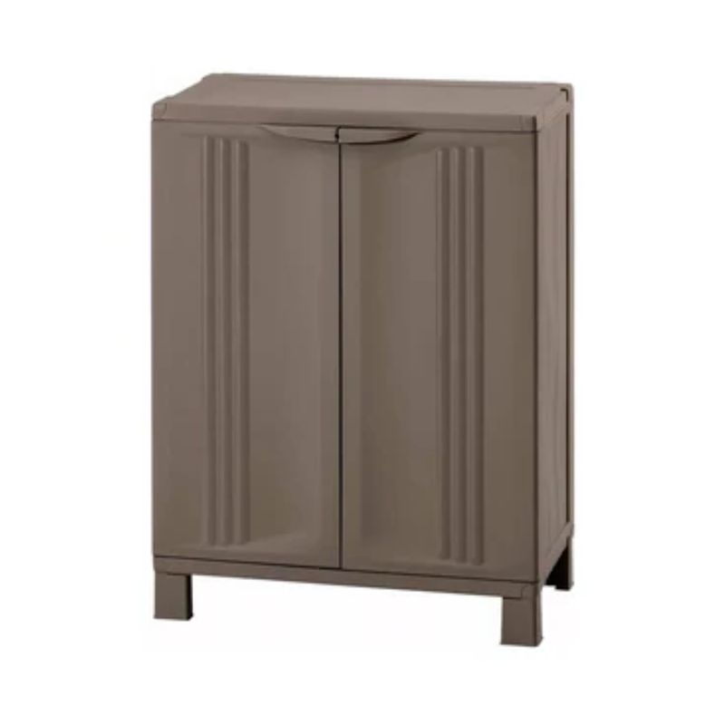 IMPORTCLICK - Armario Estante Mediano Plástico 6.5x39x91 CM Café IMPORTCLICK