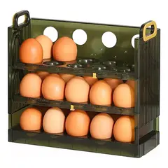 IMPORTCLICK - Organizador Portahuevos 3 Niveles 30 Huevos 23x10 CM