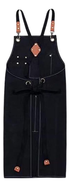 Pechera Delantal Multiuso 68x78 CM Color Negro