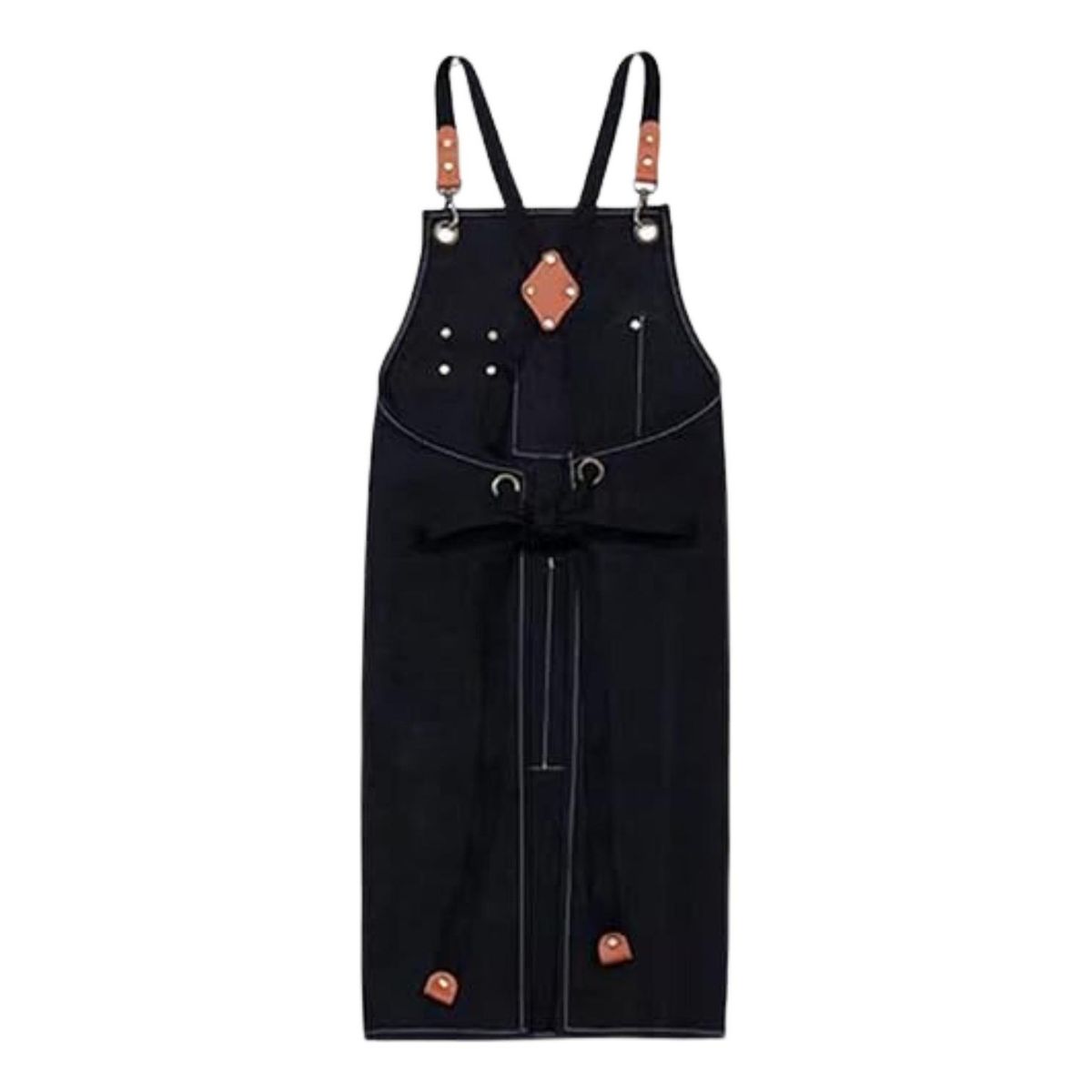 IMPORTCLICK - Pechera Delantal Multiuso 68x78 CM Color Negro