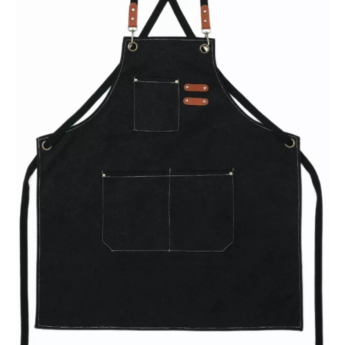 IMPORTCLICK - Pechera Delantal Multiuso 68x78 CM Color Negro