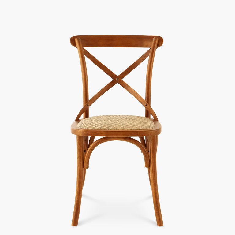 Silla Madera Tradition Rattan Nogal Form Castano