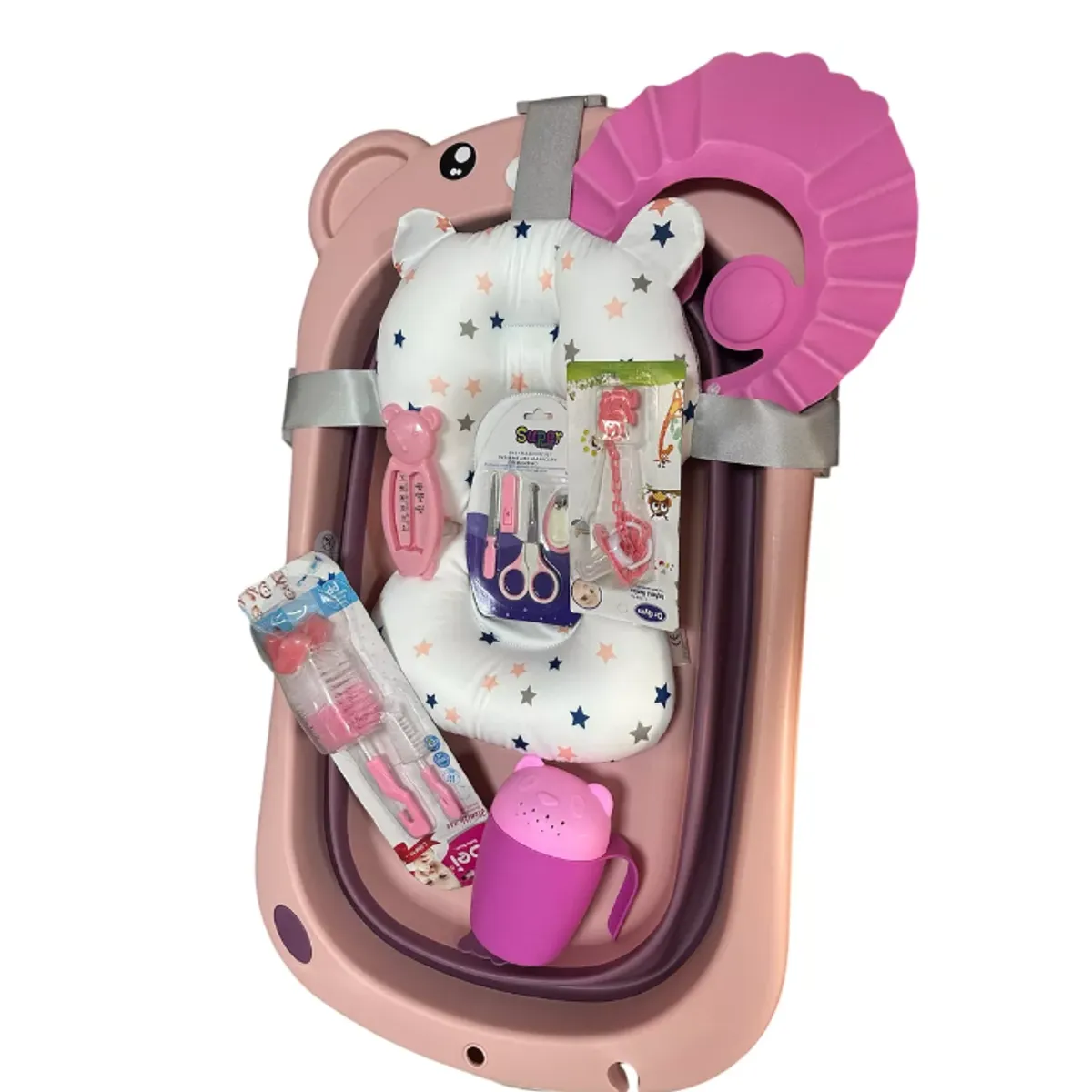 GENERICO - Bañeras Plegables con Accesorios Para Niñas