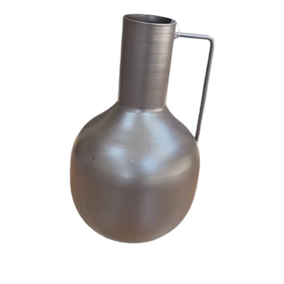 GENERICO - Florero Decorativo 11x18cm Marrón oscuro