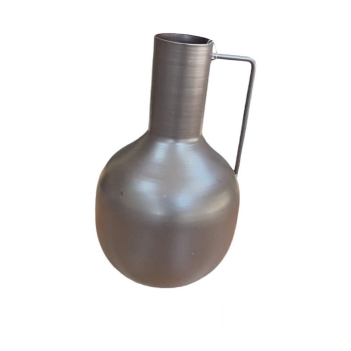 GENERICO - Florero Decorativo 11x18cm Marrón oscuro