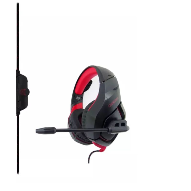 ONIKUMA - Audifono Gamer Onikuma K1B MULTIPLATAFORMA - Rojo - Azul