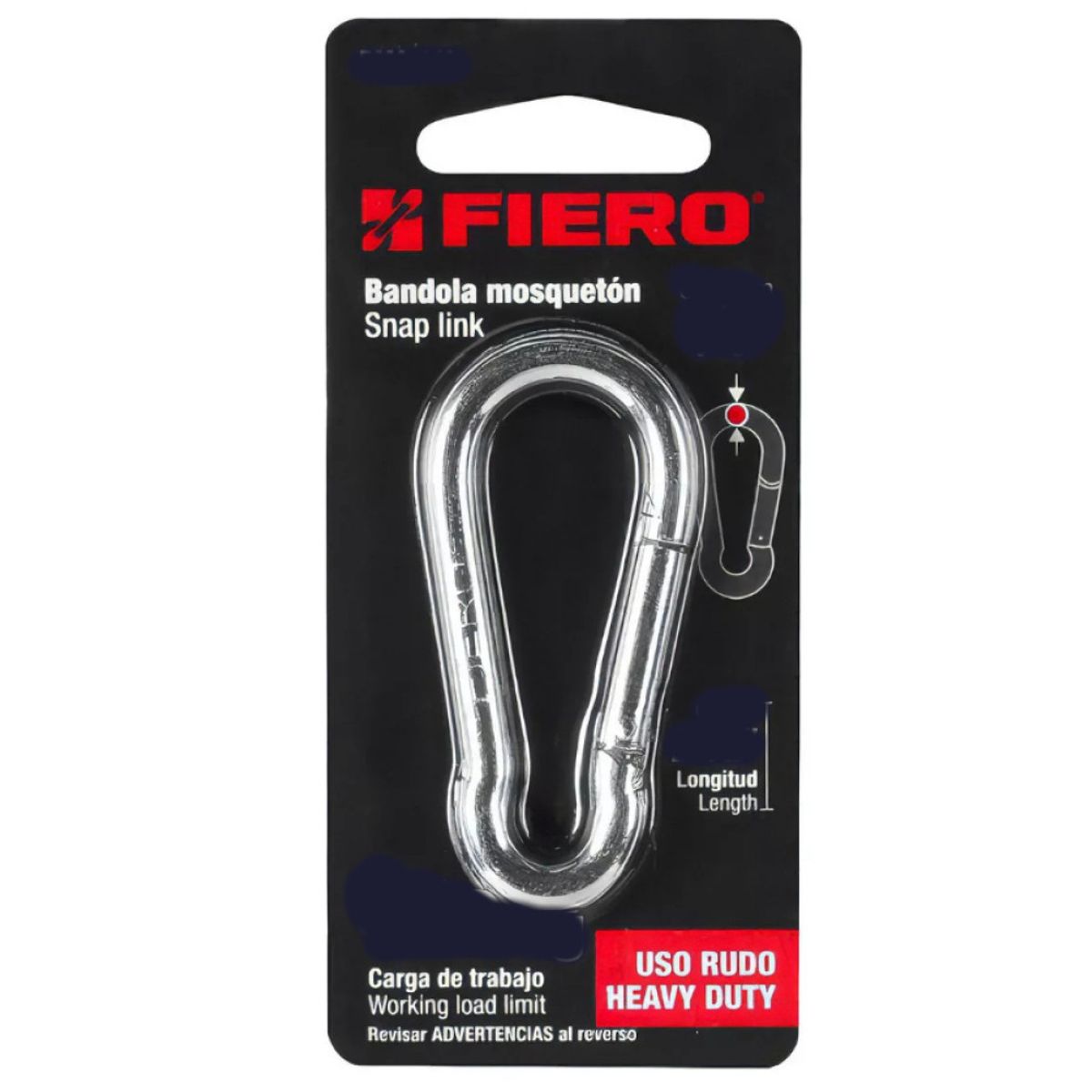 TRUPER - MOSQUETON ACERO 2 100KG FIERO