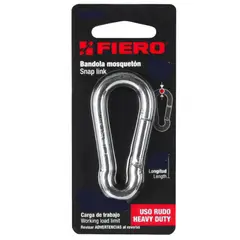 TRUPER - MOSQUETON ACERO 2 100KG FIERO