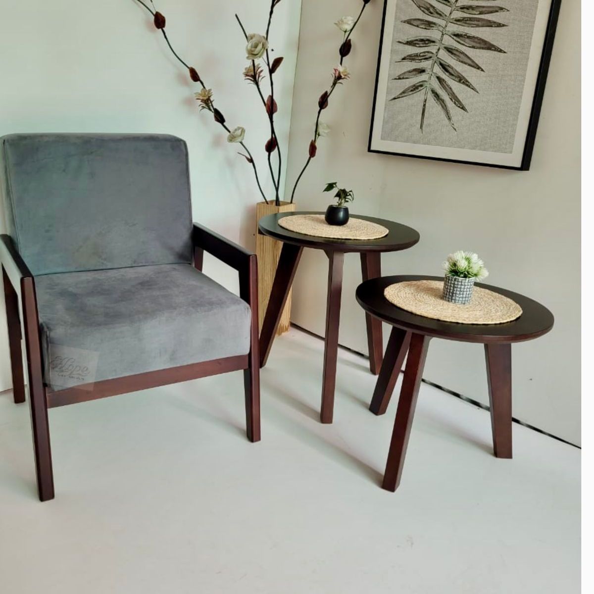 GENERICO - Sitial Liso HOPE gris oscuro