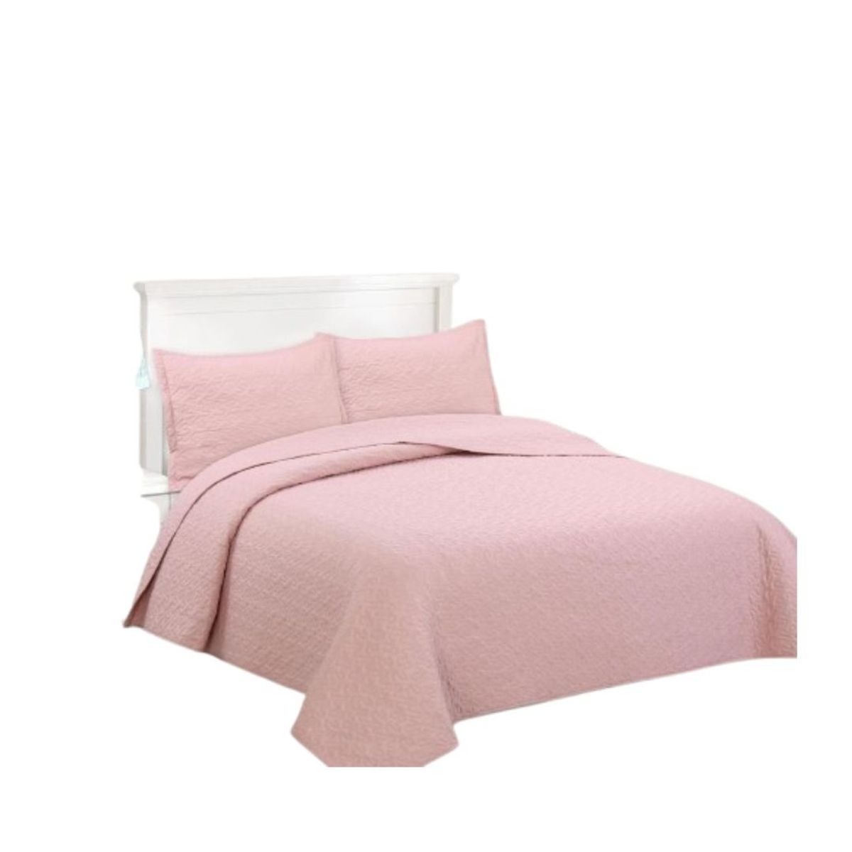 GENERICO - Cubrecama Quilt Verano 1.5 Plazas - Palo Rosa XF39