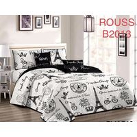 Cobertor de verano tipo Quilt con fundas - 2 Plazas Blanco Paris