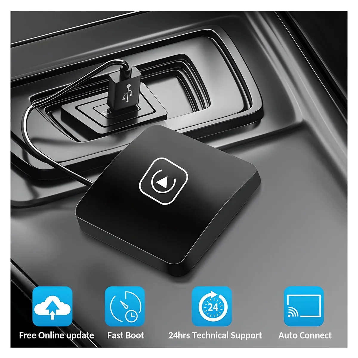 EON - Adaptador CarPlay Inalámbrico Compatible con iPhone