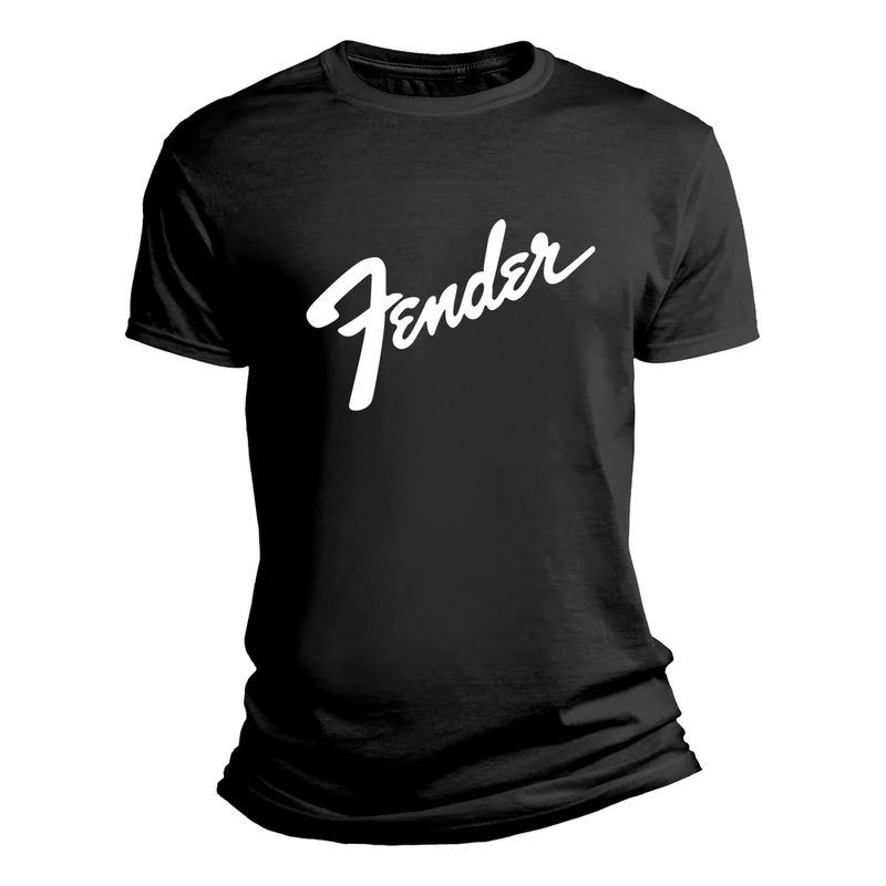 ROLY - Polera Fender Negra De Algodón