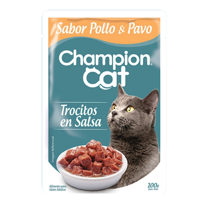 CHAMPION CAT - pack alimento de gato humedo 6 unidades
