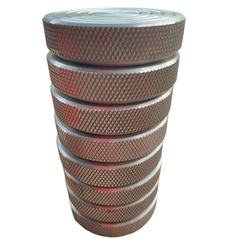 GENERICO - 8 tejos para rayuela con agarre (4 pares) 300grs c/u