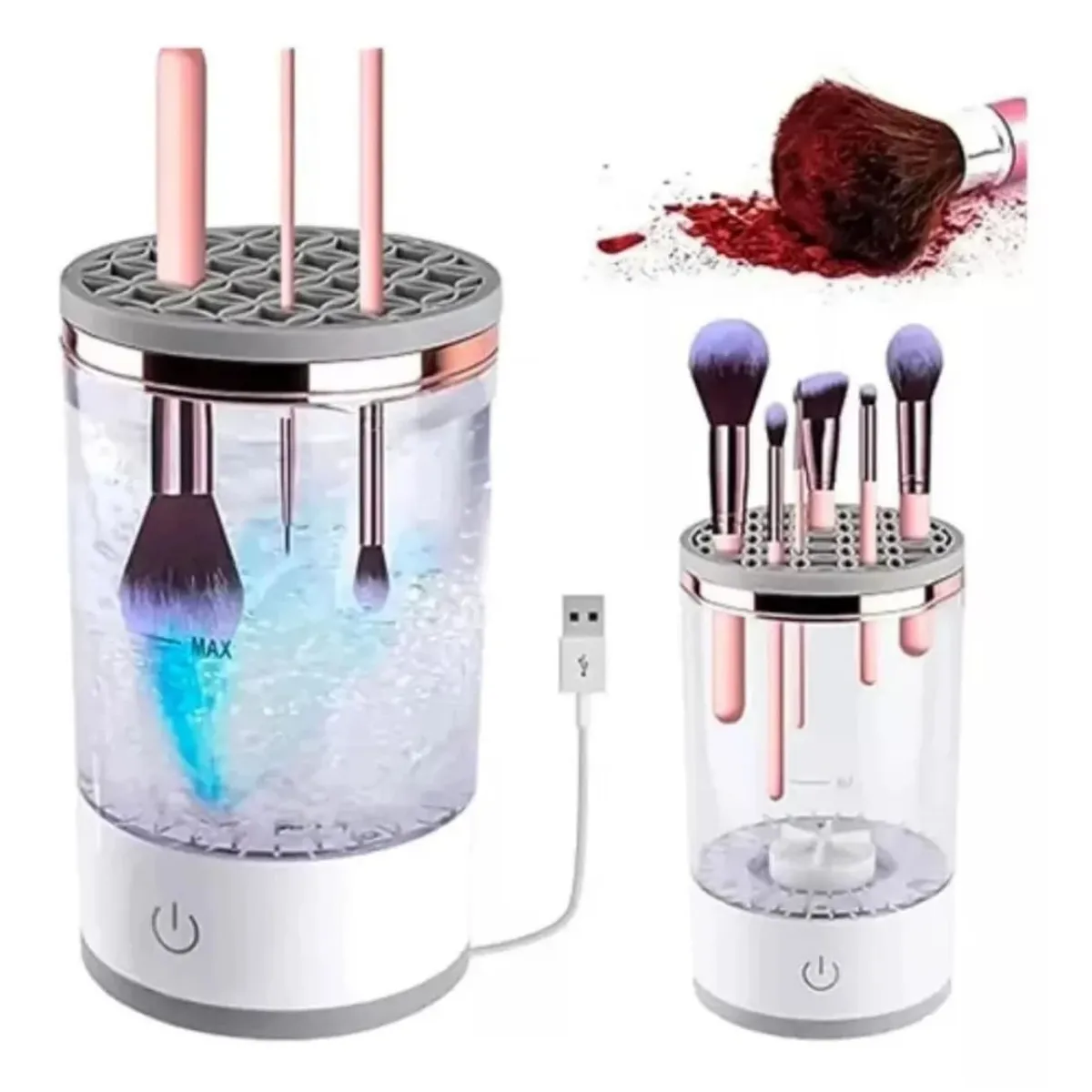 GENERICO - Limpiador De Brochas De Maquillaje Eléctrico