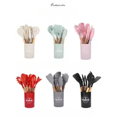 GENERICO - Set de utensilios de cocina 12 pcs silicona