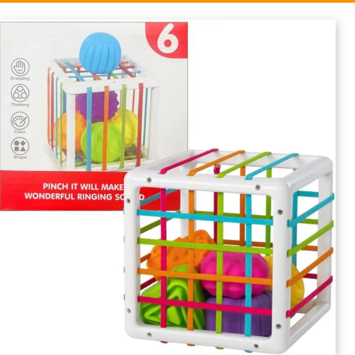 GENERICO - Juguete Interactivo De Habilidad Motora Cubo Montessori