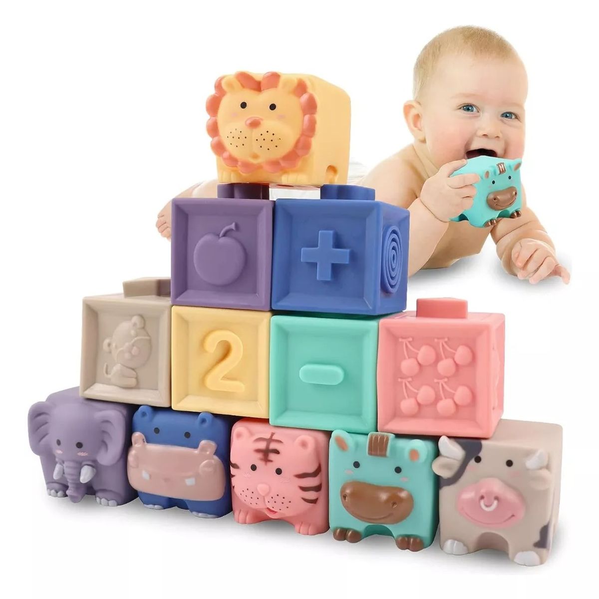 GENERICO - Bloques De Construcción Apilables Juguete Para Dentición