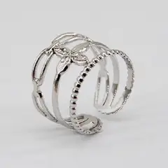 19V69 ITALIA - Anillo Italia Dorado Mujer - Plateado