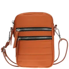 HUSH PUPPIES - Cartera Riblet Cross Naranjo Mujer