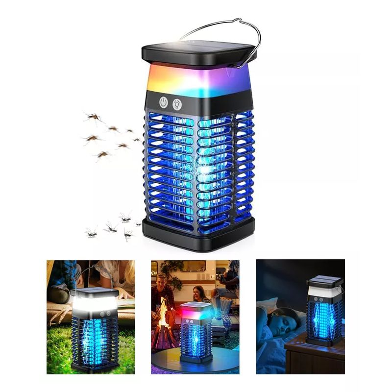 EVERSO - Lámpara Uv Eléctrica Mata Mosquitos Moscas Insectos Rgb Luz
