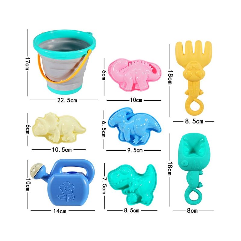 GENERICO - Set de Juguetes De Niños Para Playa Con Cubo Plegable