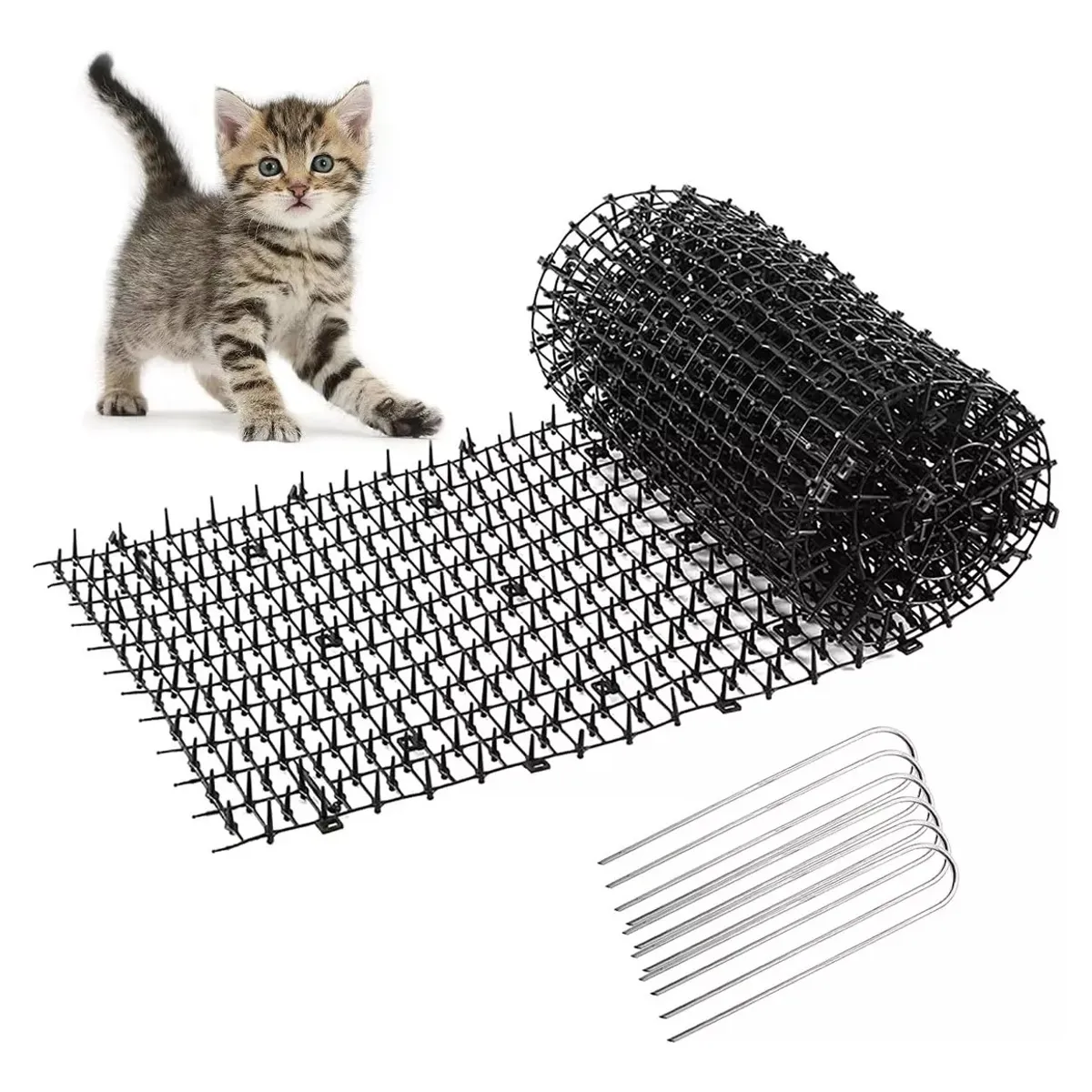 KUANGYE - Alfombrilla Antigatos Y Repelente De Perros Estera Con Púas