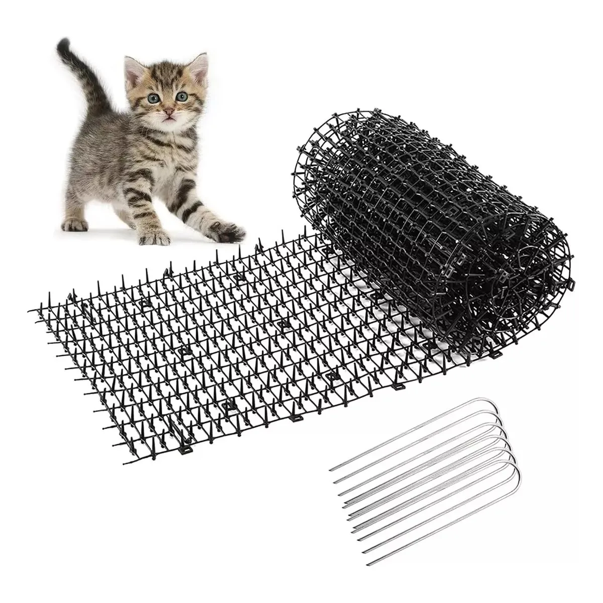 KUANGYE - Alfombrilla Antigatos Y Repelente De Perros Estera Con Púas