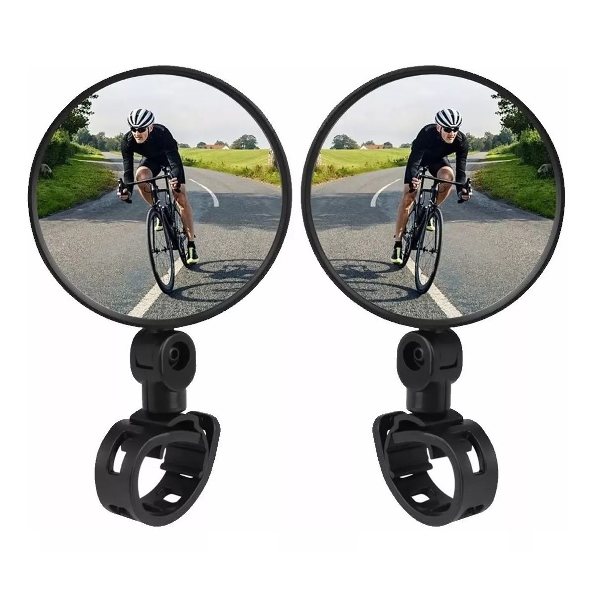 KUANGYE - Espejo Retrovisor Redondo 360º Bicicleta O Moto Seguridad