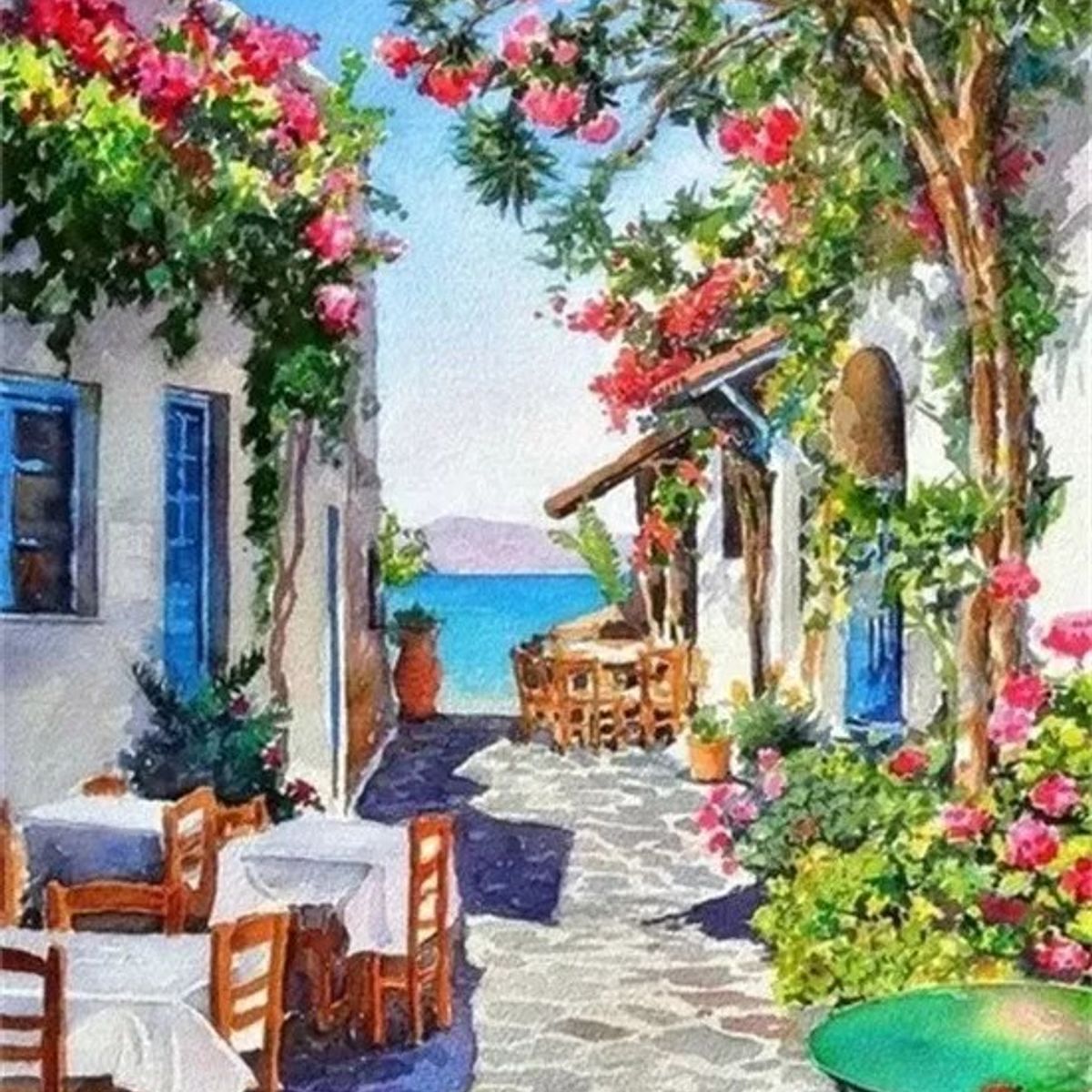 KUANGYE - Kit Diamond Painting Pintura De Diamante - Vista Hermosa