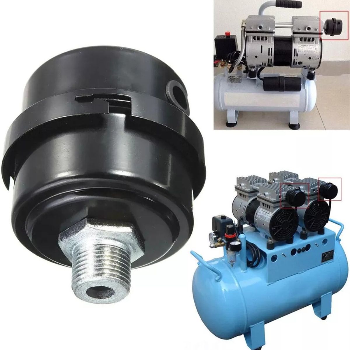 KUANGYE - Filtro De Aire Compresor 16mm -metal