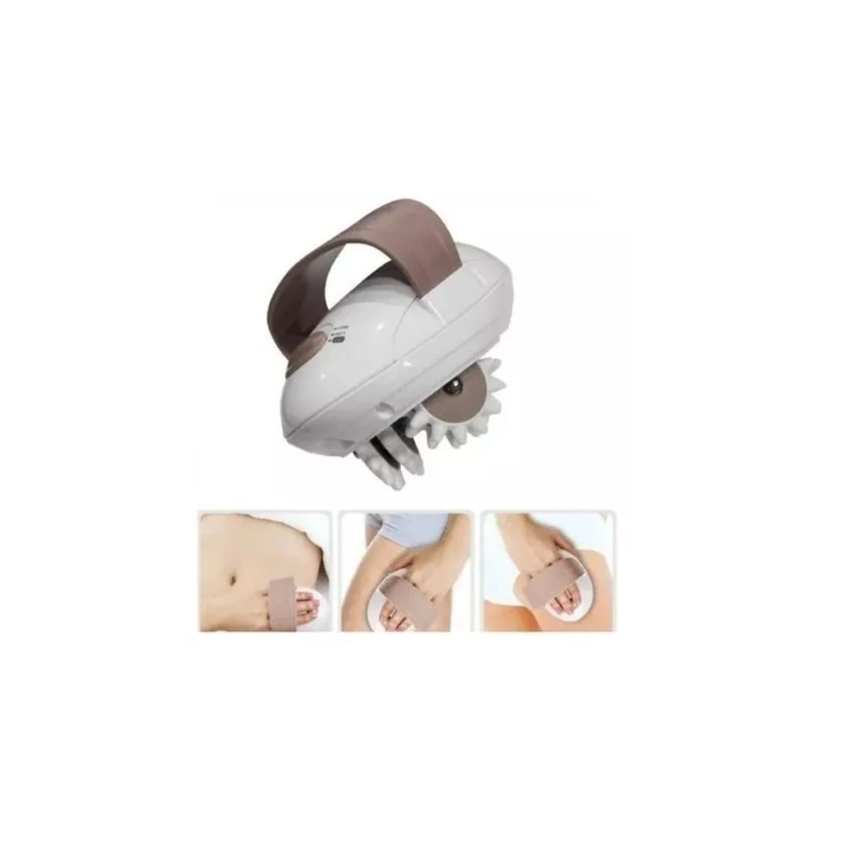 GENERICO - Rodillo Masajeador Eléctrico Para Quemar Grasa Celulitis Gris