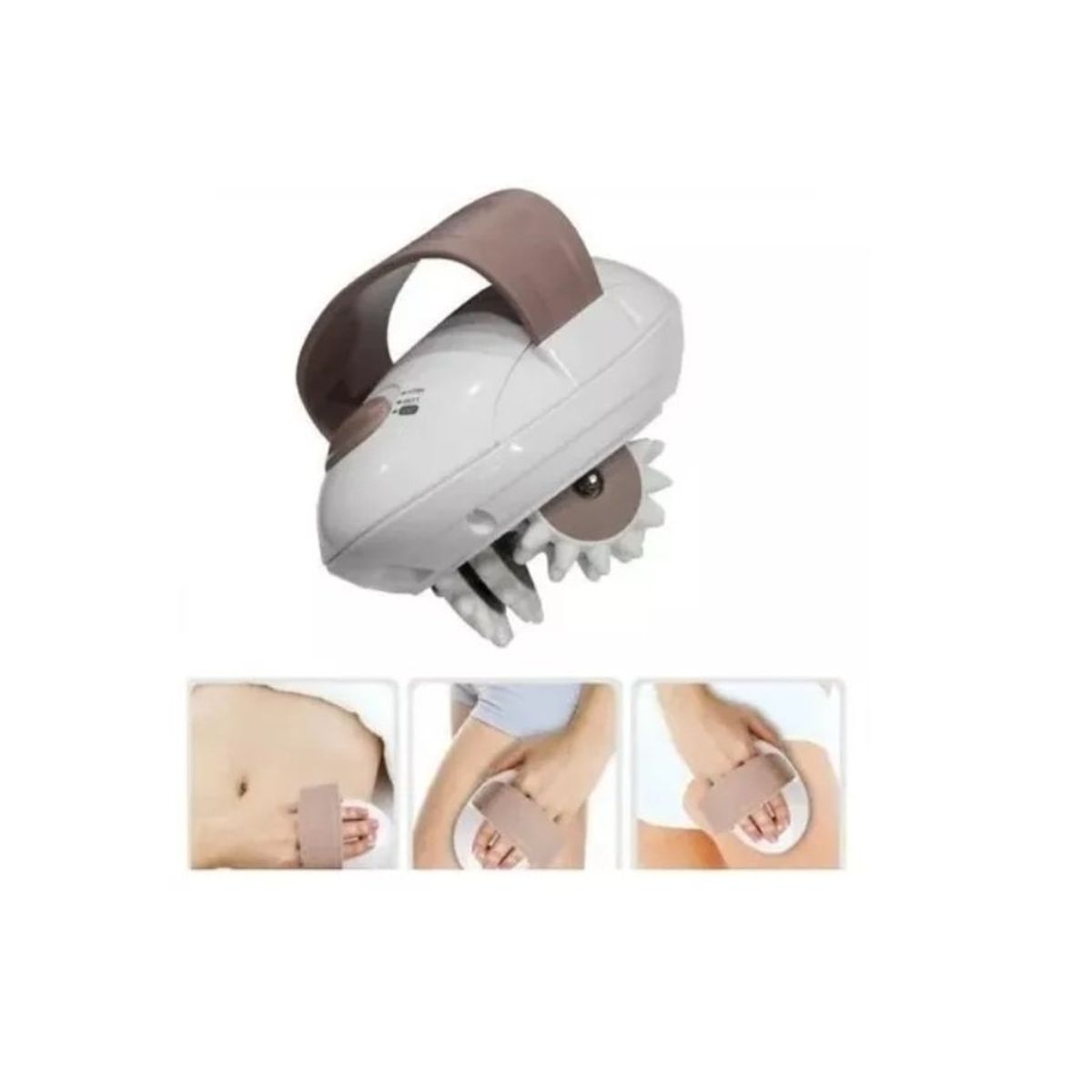 GENERICO - Rodillo Masajeador Eléctrico Para Quemar Grasa Celulitis Grey