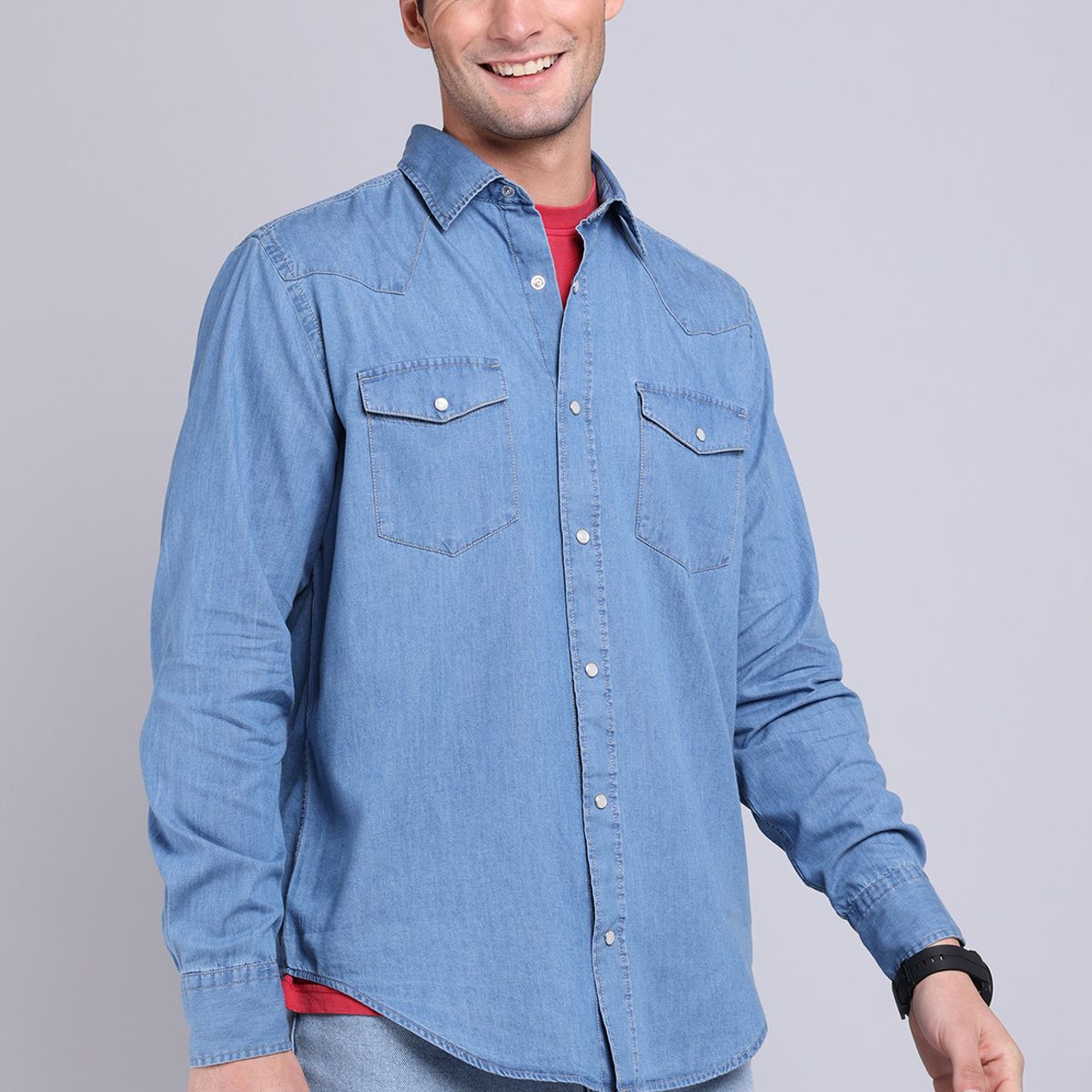 SOVIET - Camisa Denim Manga Larga Soviet SOVIET