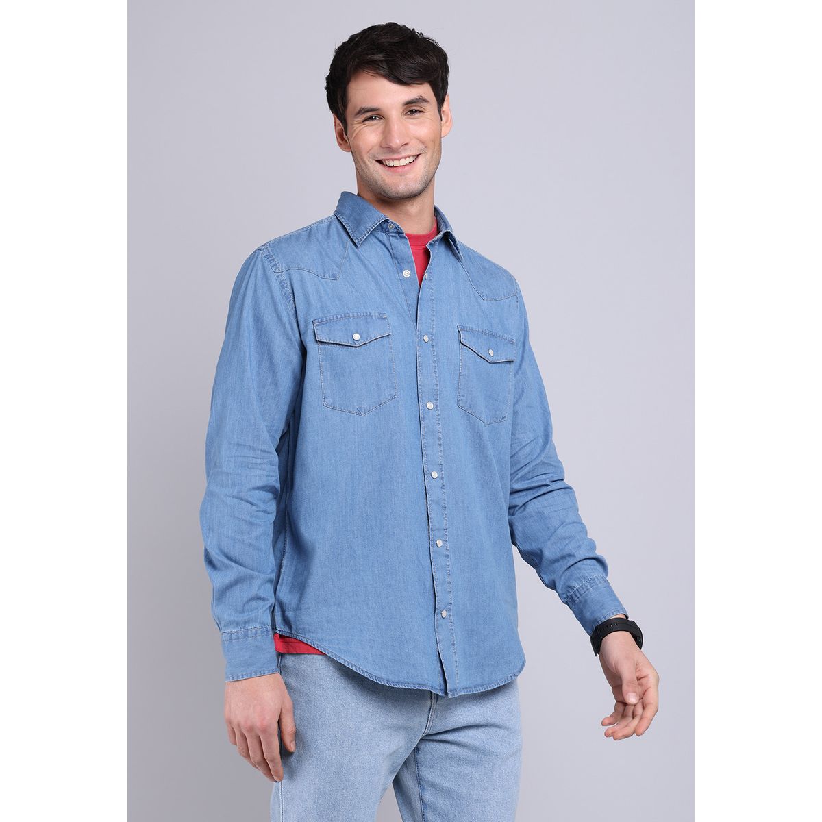 SOVIET - Camisa Denim Manga Larga Soviet SOVIET