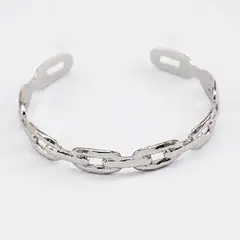 19V69 ITALIA - Brazalete Italia Plateado Mujer