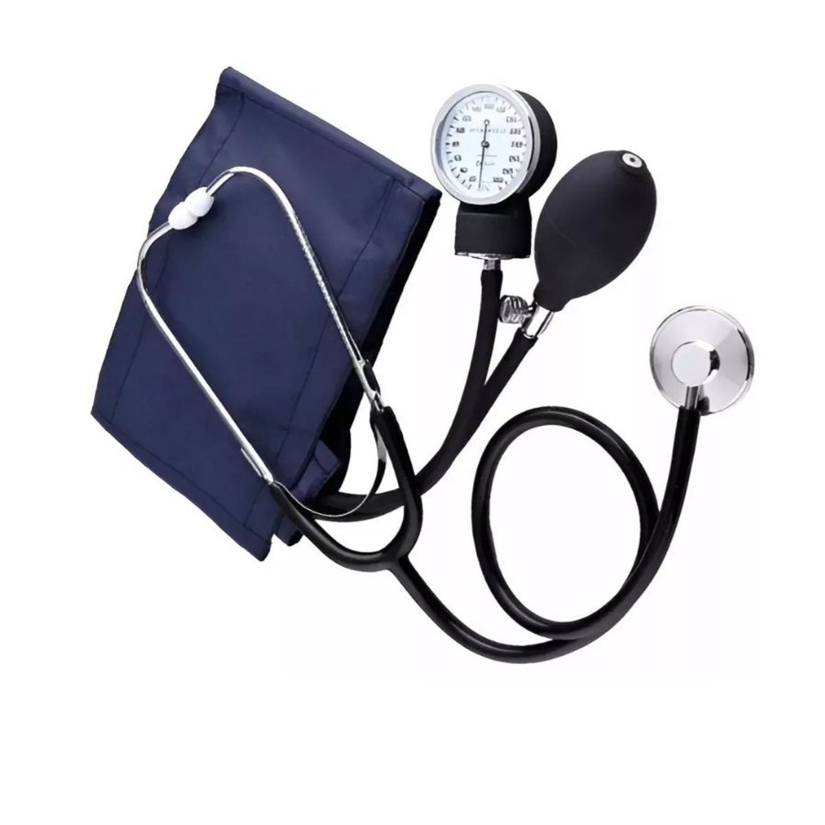 GENERICO - Toma Presion Brazo Aneroide Esfingomanometro Fonendoscopio Azul