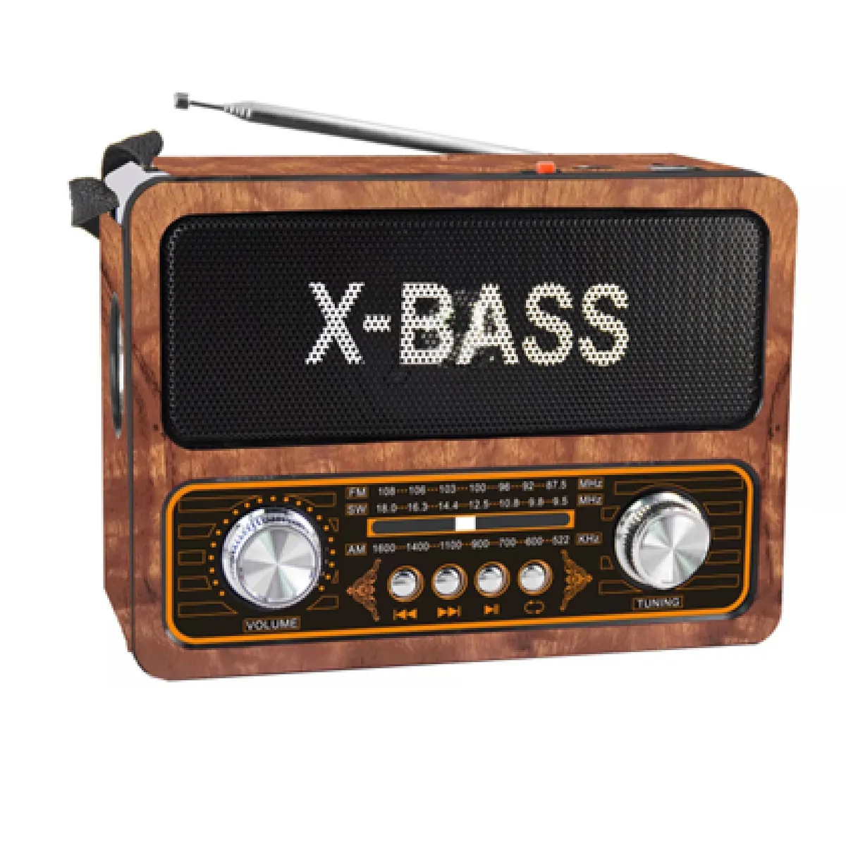 GLC - Radio Portátil Linterna Am-Fm-Bluetooth-Usb-Sd - Recargable