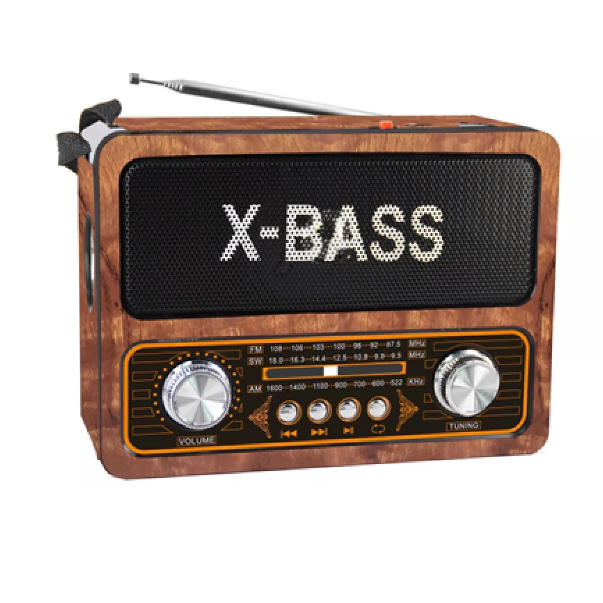 GLC - Radio Portátil Linterna Am-Fm-Bluetooth-Usb-Sd - Recargable