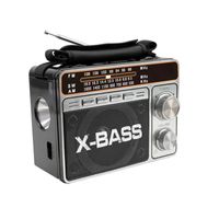 Radio Portátil Linterna Am-Fm-Bluetooth-Usb-Sd - Recargable