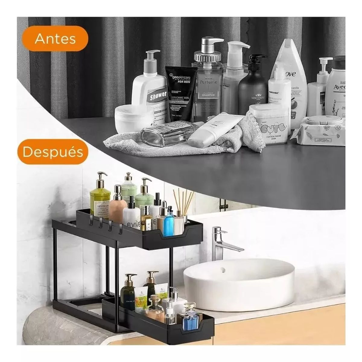 GENERICO - Organizador Cocina Repisa Almacenamiento 2 Niveles Estante